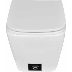 Унитаз подвесной безободковый Emmy с сиденьем микролифт, белый (EY-7008)