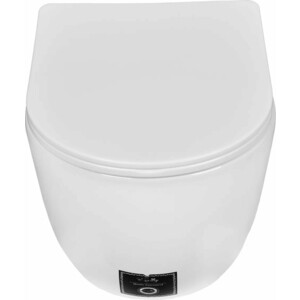 Унитаз подвесной безободковый Emmy с сиденьем микролифт, белый (EY-7010)