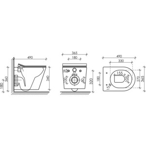 Унитаз подвесной безободковый Ceramicanova Balearica Rimless с сиденьем микролифт, капучино матовый (CN6000MC)