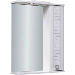 Зеркальный шкаф Runo Авила 60х75 правый, белый (00000001047)