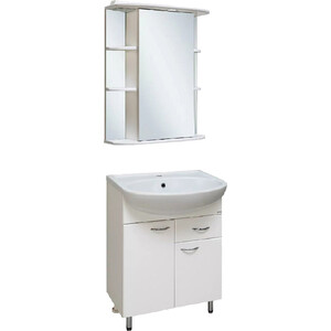 Зеркальный шкаф Runo Гиро 60х75 правый, белый (00000000025)