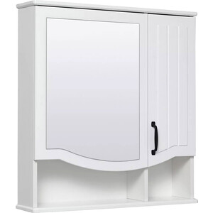 Зеркальный шкаф Runo Марсель 65х75 белый (00-00001202)