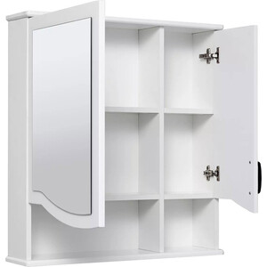 Зеркальный шкаф Runo Марсель 65х75 белый (00-00001202)