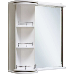 Зеркальный шкаф Runo Секрет 65х75 белый (00000000580)