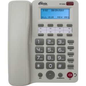 Проводной телефон Ritmix RT-550 white