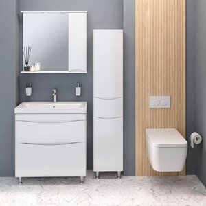 Мебель для ванной Runo Афина 80х46 напольная, белая