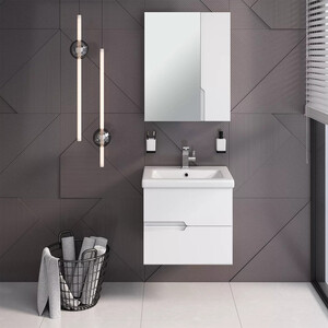 Мебель для ванной Runo Стокгольм 60х45 белая