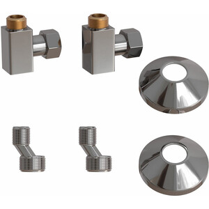 Подключение угловое Point гайка / штуцер 3/4" х 1/2" хром (PN00012)