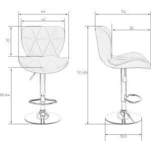Стул барный Dobrin BARNY LM-5022 бежевый велюр (MJ9-10)