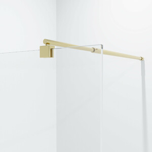 Душевая перегородка Niagara Nova 90x195 прозрачная, холодное золото (NG-641-90GOLD)