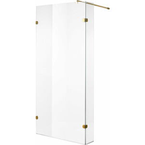 Душевая перегородка Niagara Nova 110x195 прозрачная, холодное золото (NG-642-11GOLD)