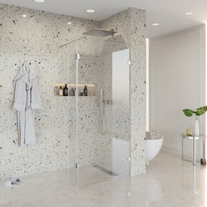 Душевая перегородка Niagara Nova 110x195 прозрачная, хром (NG-662-11)