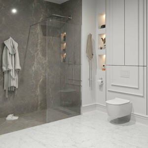 Душевая перегородка Niagara Nova 110x195 прозрачная, хром (NG-663-11)