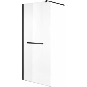 Душевая перегородка Niagara Nova 100x195 прозрачная, черная (NG-681-10BLACK)