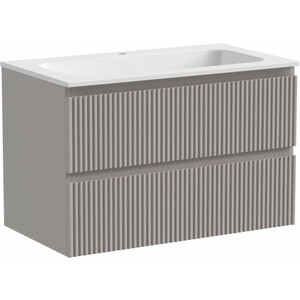 Тумба с раковиной Sancos Snob R 80х45 Doha Soft (SNR80SM, CN7012)