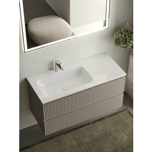 Тумба под раковину Sancos Snob R 100х45 левая, Doha Soft (SNR100LSM)