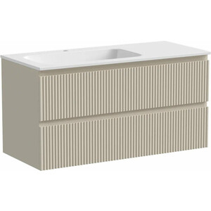 Тумба с раковиной Sancos Snob R 100х45 левая, Beige Soft (SNR100LCE, CN7014)