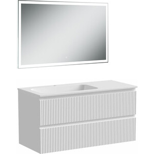 Мебель для ванной Sancos Snob R 100х45 левая, Bianco