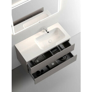 Тумба под раковину Sancos Snob T 100х45 правая, Doha Soft (SNT100RSM)