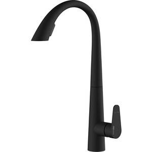 Смеситель для кухни Wasserkraft с выдвижной лейкой, magicblack (A8667)