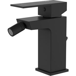 Смеситель для биде Wasserkraft Abens с донным клапаном черный soft-touch (2006)