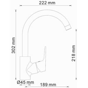 Смеситель для кухни Wasserkraft Lippe хром (4507)