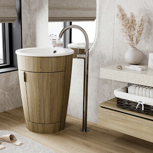 Смеситель для раковины Wasserkraft Main напольный, хром (4153)