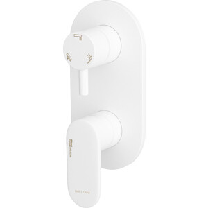 Смеситель для ванны Wasserkraft Mindel белый soft-touch (8571)