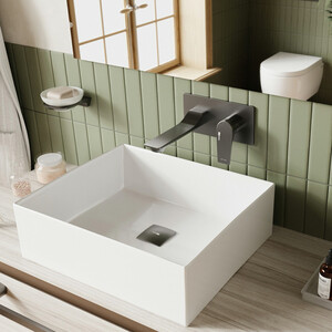 Смеситель для раковины Wasserkraft Wiese оружейная сталь (8430)