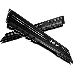 ADATA 16GB DDR4 UDIMM, XPG GAMMIX D10, 3200MHz CL16-20-20, 1.35V, Черный Радиатор AX4U320016G16A-SB10