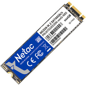 SSD накопитель NeTac N535N M.2 2280 SATAIII 3D NAND SSD 512GB, R/W up to 540/490MB/s