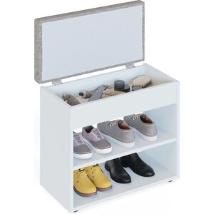 Тумба для обуви СОКОЛ ТО-31 белый шагрень