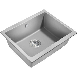 Кухонная мойка Milacio Leon 55 Cuarzo серый металлик (MC.77083)