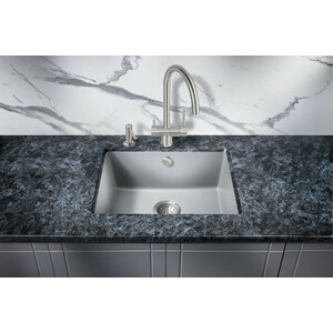 Кухонная мойка Milacio Leon 55 Cuarzo серый металлик (MC.77083)