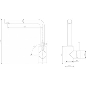 Смеситель для кухни Milacio Ultra белый (MCU.555.WH)