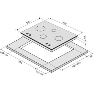 Газовая варочная панель Krona RITTER 67/60 WH