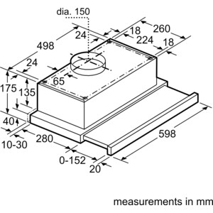 Вытяжка встраиваемая Bosch DFT63CA20Q