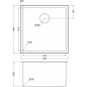 Кухонная мойка EMAR EMB-113 PVD Nano Coppery