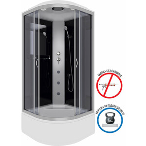 Душевая кабина Niagara NG-2509-14G 100х100х215