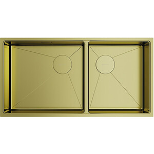 Omoikiri Taki 85-2-LB-U/IF-LG Side светлое золото (4997038)