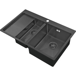 Кухонная мойка ZorG Inox R PVD 5178-2-R графит