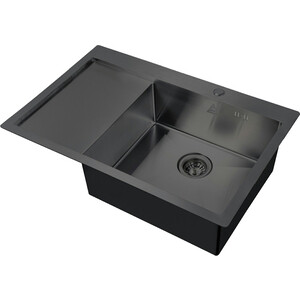Кухонная мойка ZorG Steel Hammer SH 7851-R графит