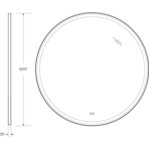 Зеркало Cezares Cadro 100 с подсветкой, сенсор, подогрев (CZR-SPC-CADRO-1000-LED-TCH-WARM)