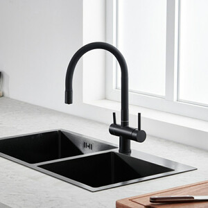 Смеситель для кухни EMAR ЕС-3015 black