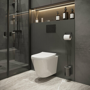 Унитаз подвесной безободковый Niagara Vista с сиденьем-микролифт (NG-9302)