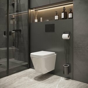 Унитаз подвесной безободковый Niagara Atrio с сиденьем-микролифт (NG-9303)