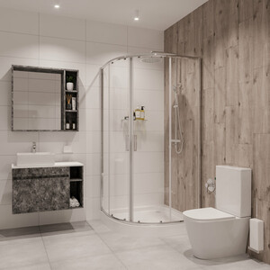 Душевой уголок Niagara Nova 80х80 прозрачный, хром (NG-6686-08)