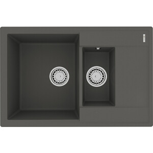 Кухонная мойка Lemark Ramza 760 серый шелк