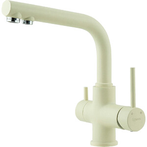 Смеситель для кухни Lemark Comfort с подключением к фильтру, шампань (LM3061PSH)