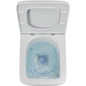 Унитаз подвесной безободковый Point Меркурий с сиденьем-микролифт, белый (PN41831)